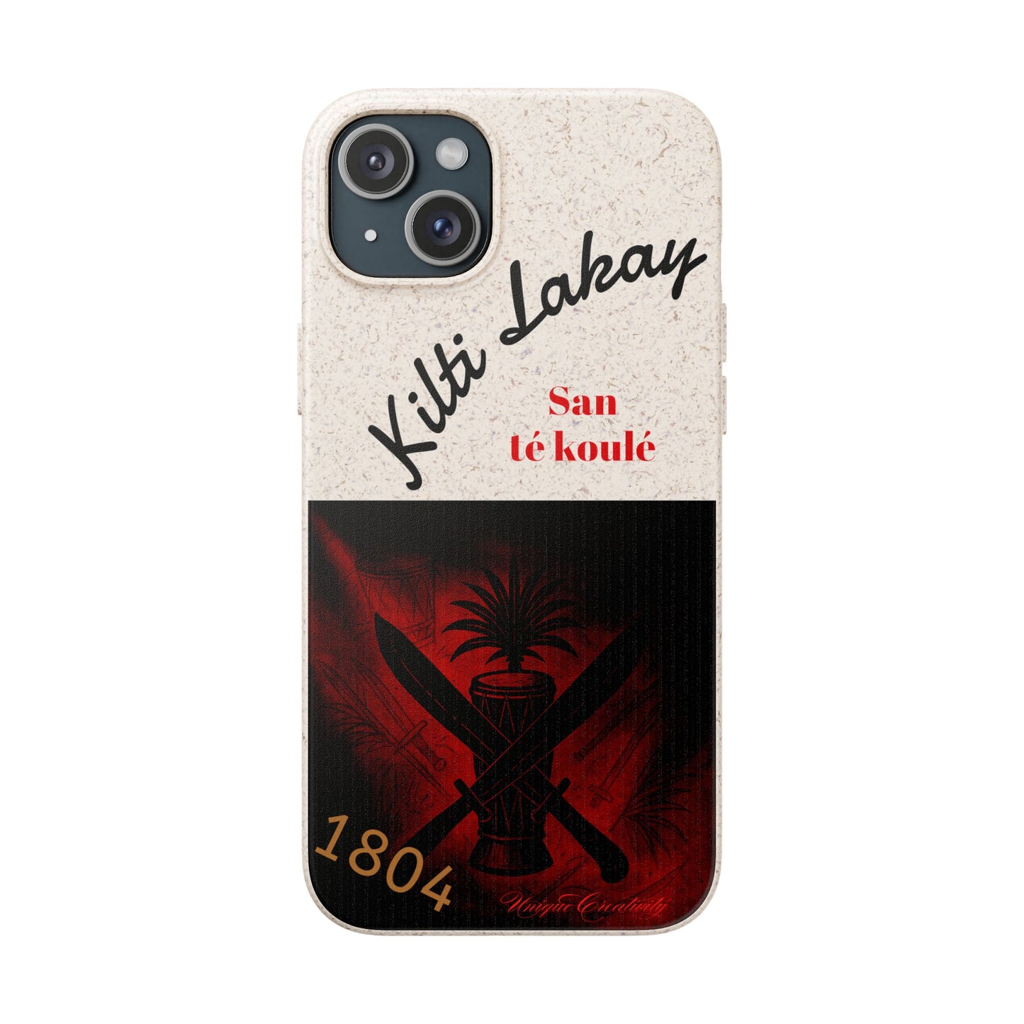 Kilti Lakay™ Eco-Friendly Phone Case | Biodegradable Sustainable Cover, Haitian Heritage