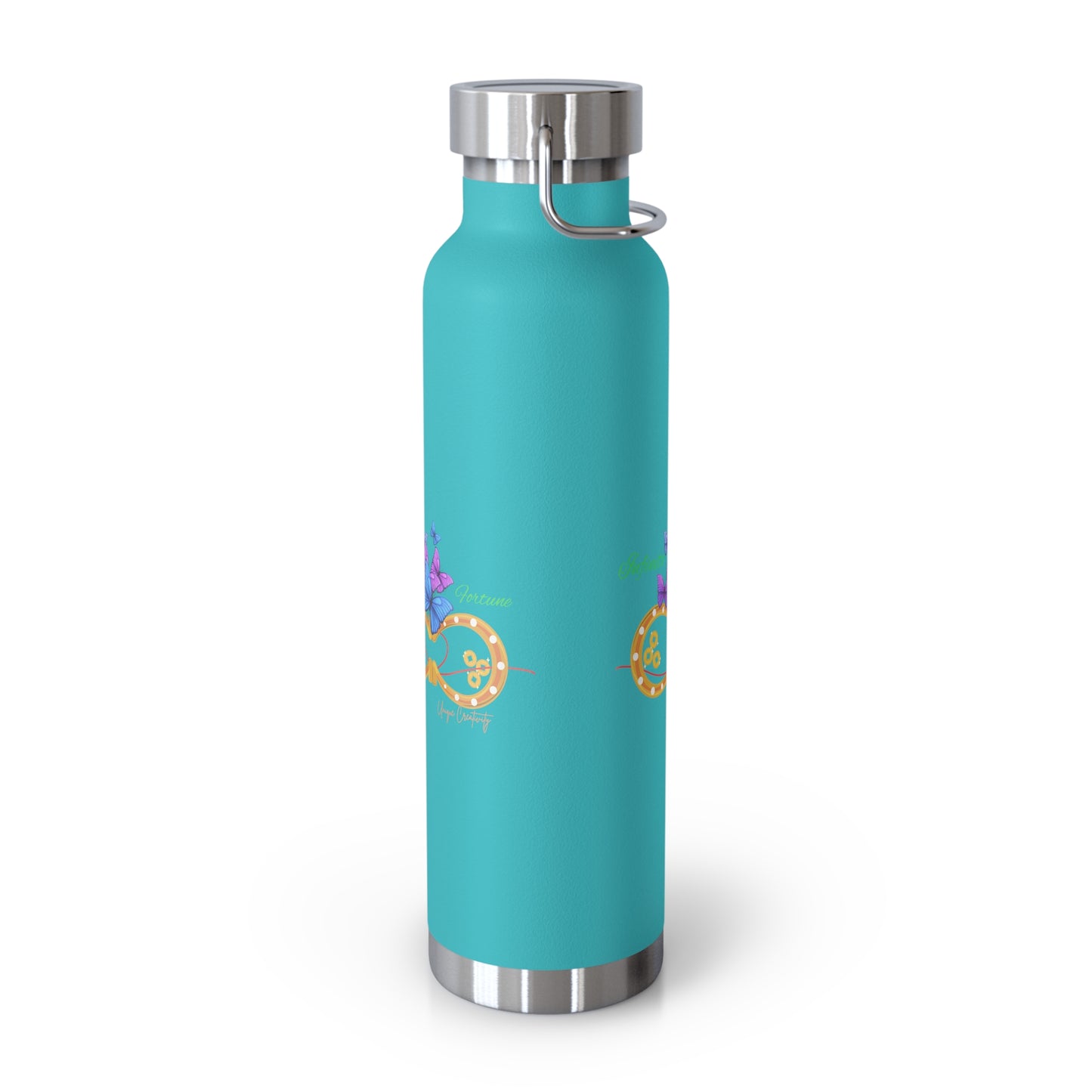 Infinite Fortune™ Stainless Steel Water Bottle Butterfly & Infinity Logo Leak-Proof, Eco-Friendly, 20oz Hydration Bottle