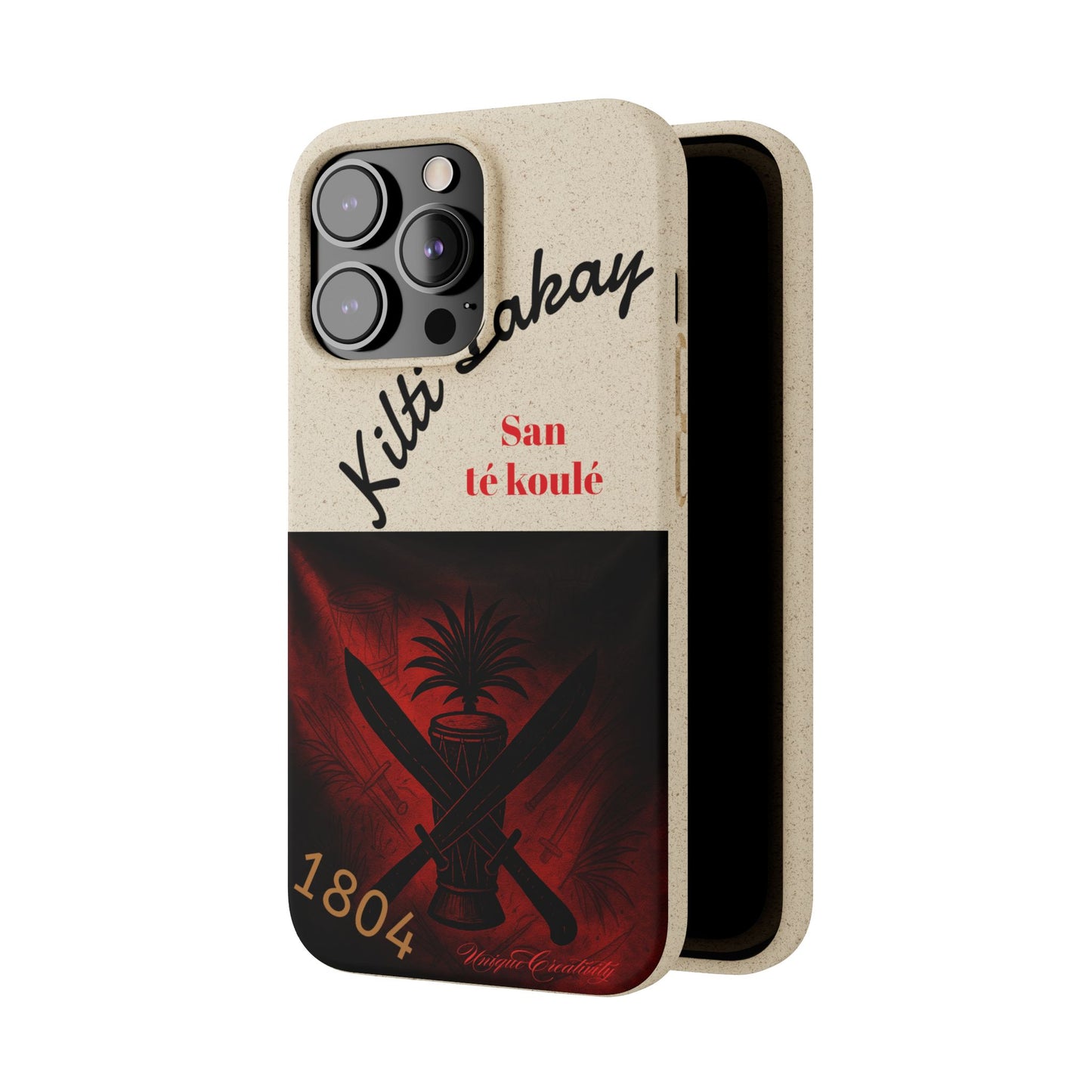 Kilti Lakay™ Eco-Friendly Phone Case | Biodegradable Sustainable Cover, Haitian Heritage