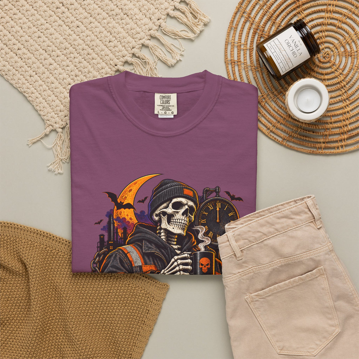 Graveyard Shift Certified Skeleton Halloween T-Shirt