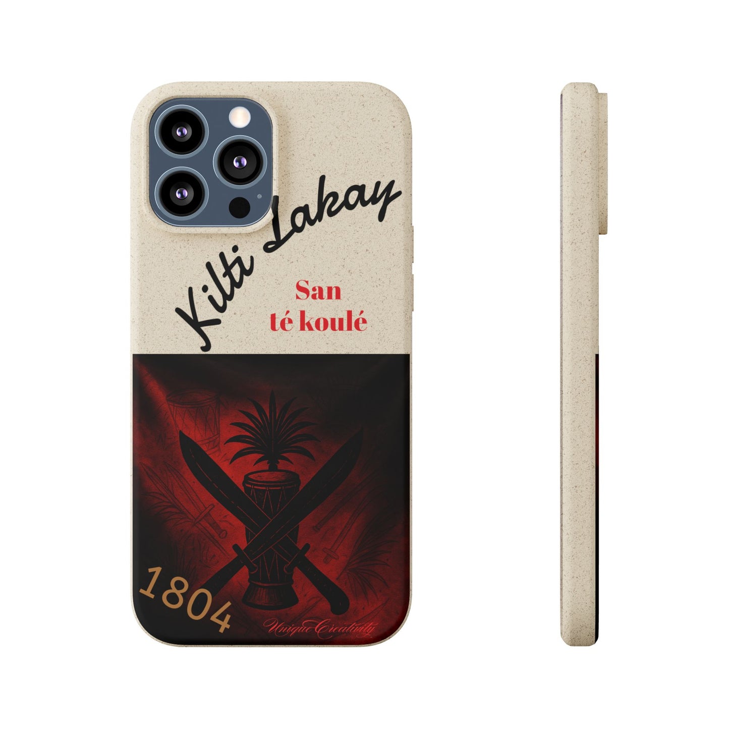 Kilti Lakay™ Eco-Friendly Phone Case | Biodegradable Sustainable Cover, Haitian Heritage