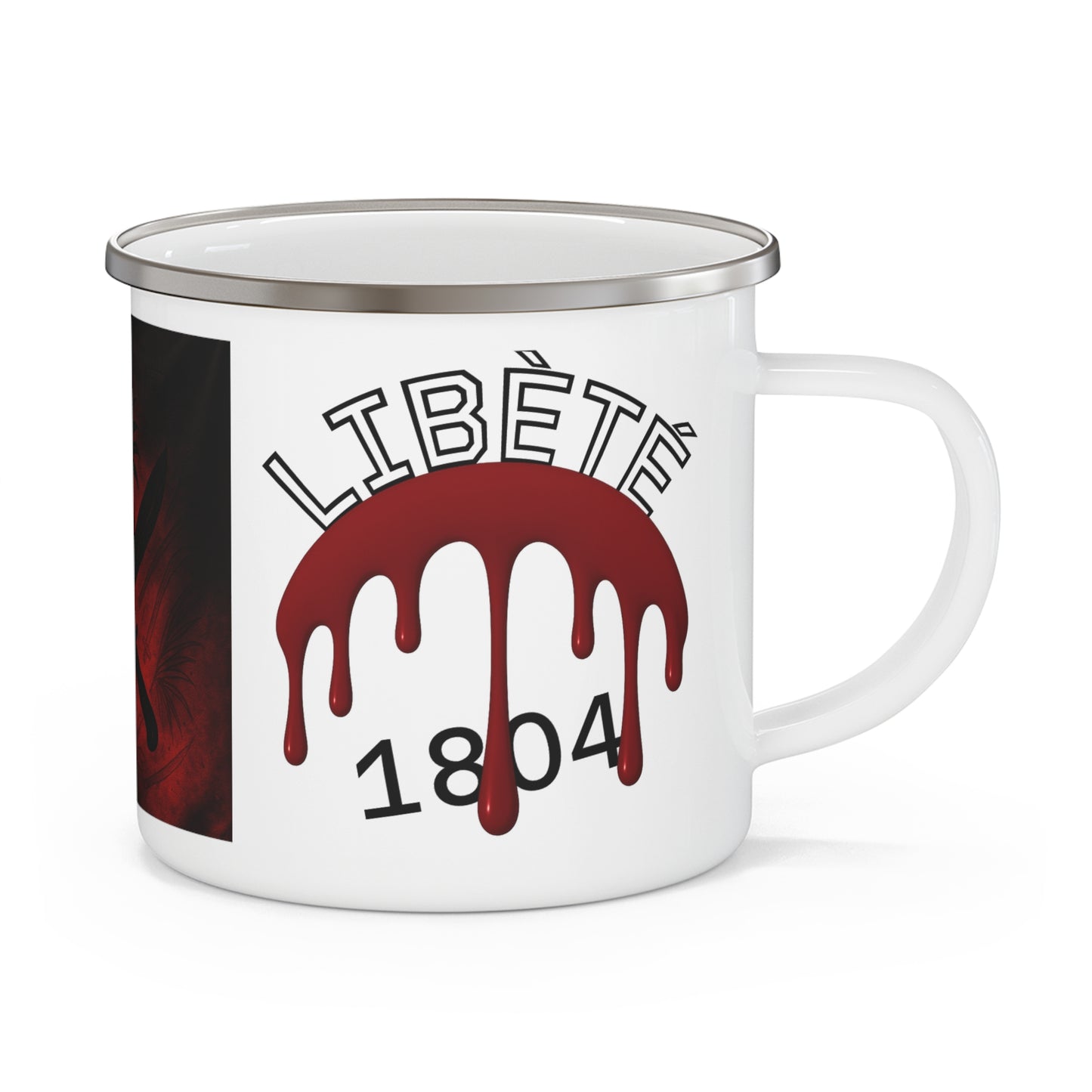 Haitian Heritage Mug  Libèté 1804 Enamel Campfire Cup | Kilti Lakay Design Kilti Lakay™