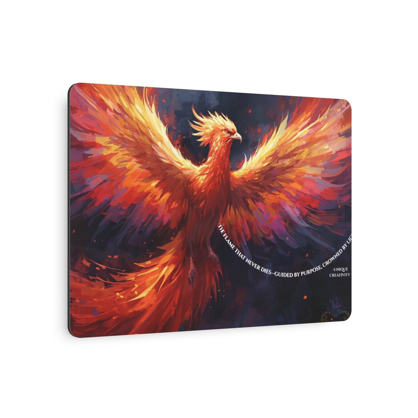 The Flame That Never Dies- Phoenix Rebirth Metal Wall Art sign | Unique Creativity