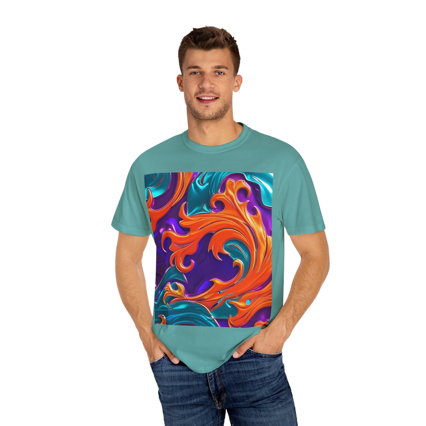 Orange Royal™ Swirl Tee | Bold Luxury