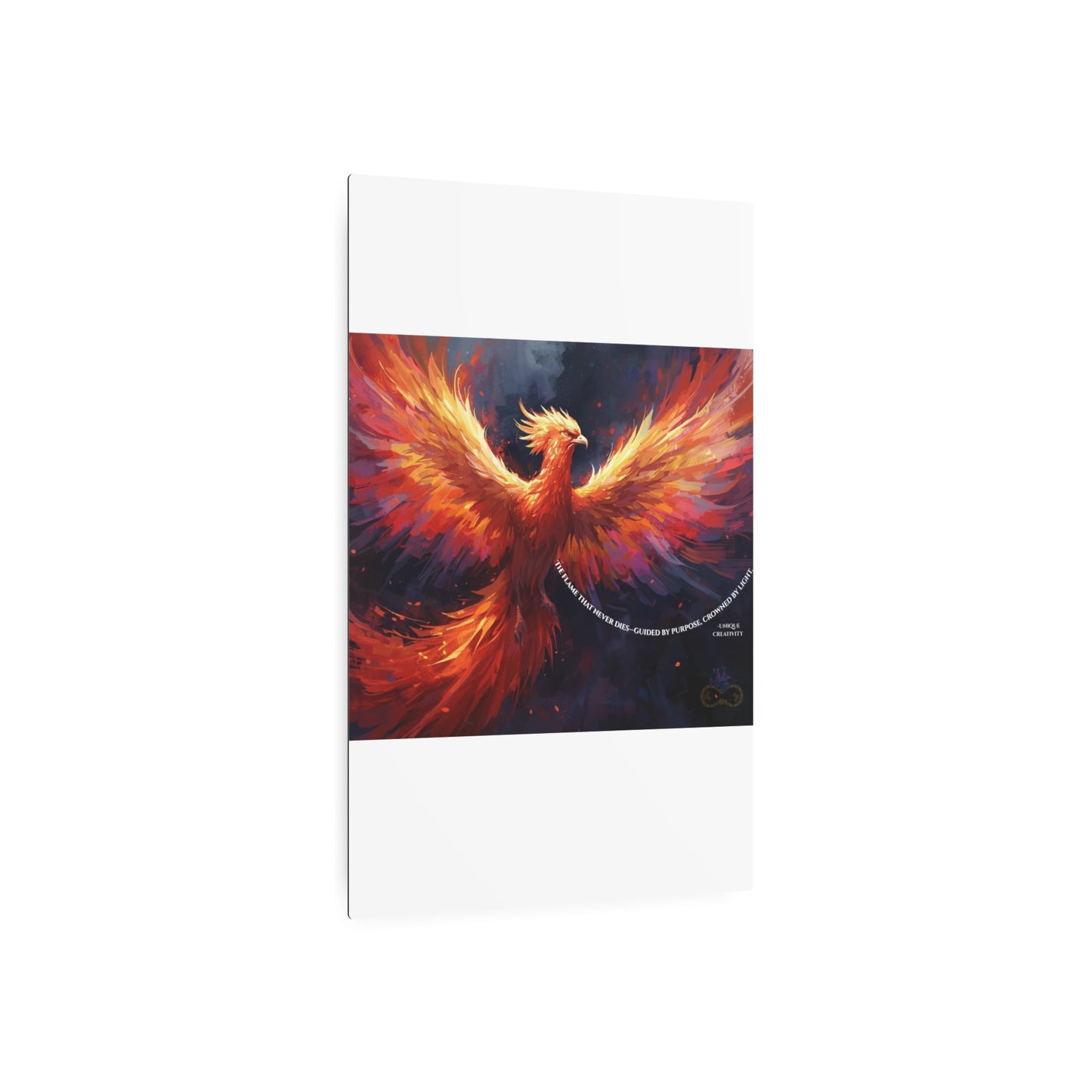 The Flame That Never Dies- Phoenix Rebirth Metal Wall Art sign | Unique Creativity