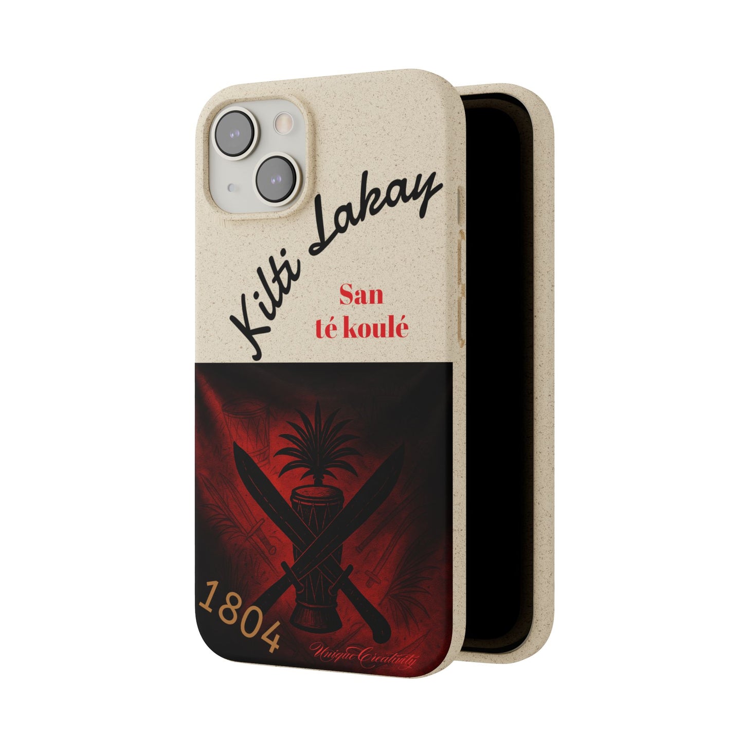 Kilti Lakay™ Eco-Friendly Phone Case | Biodegradable Sustainable Cover, Haitian Heritage