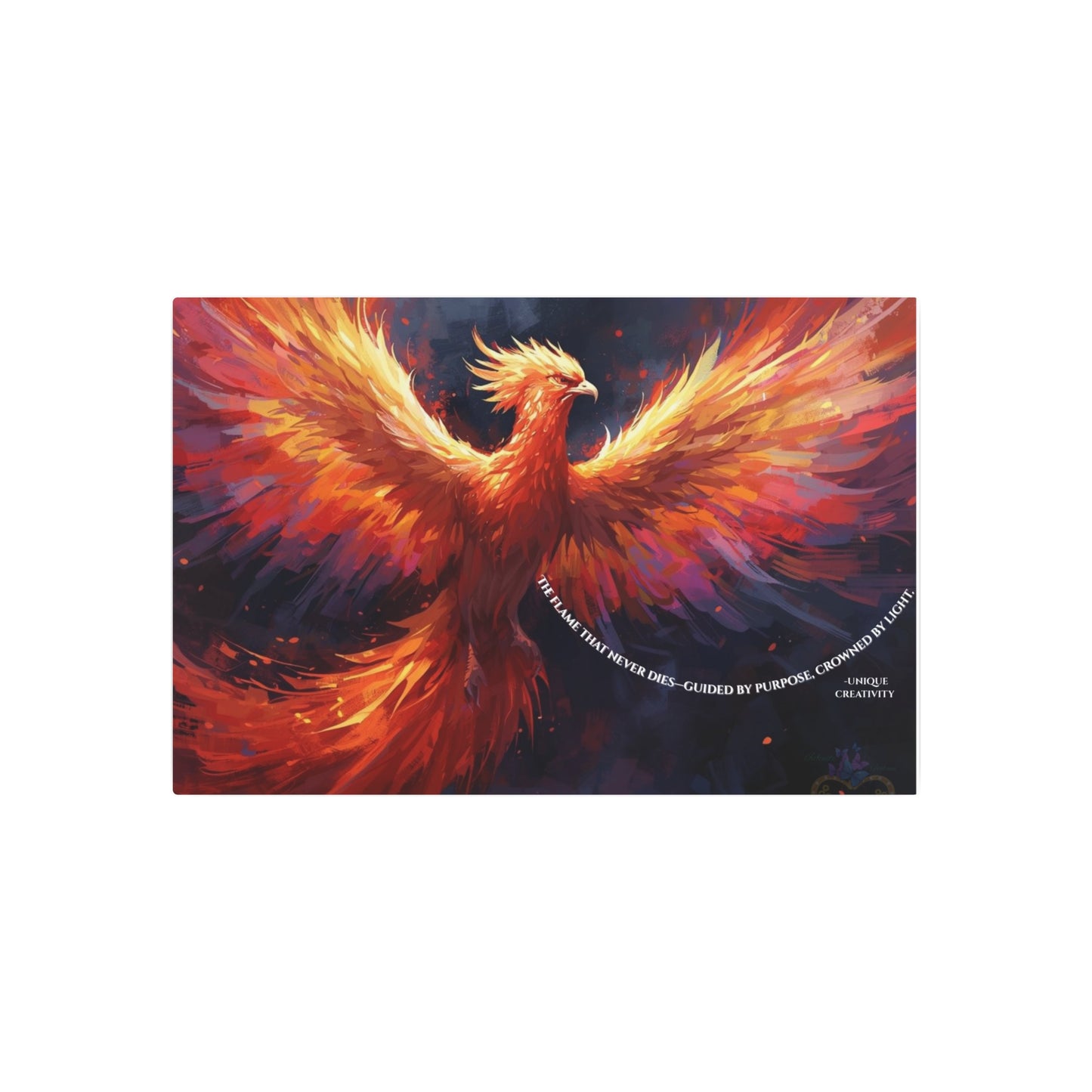The Flame That Never Dies- Phoenix Rebirth Metal Wall Art sign | Unique Creativity
