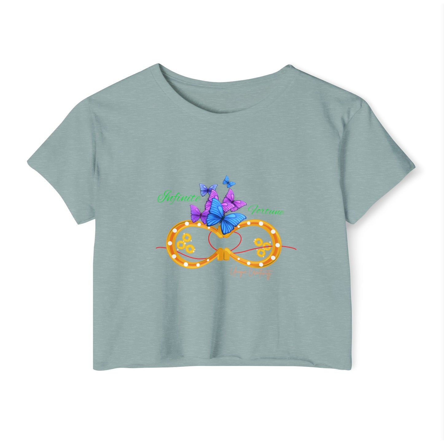 Infinite Fortune Crop Tee | Luxe Style