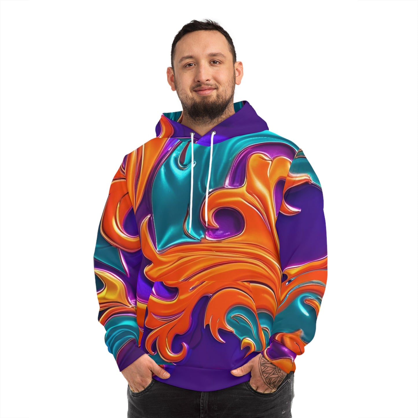 Orange Royal™  Swirl Hoodie | Luxe Streetwear