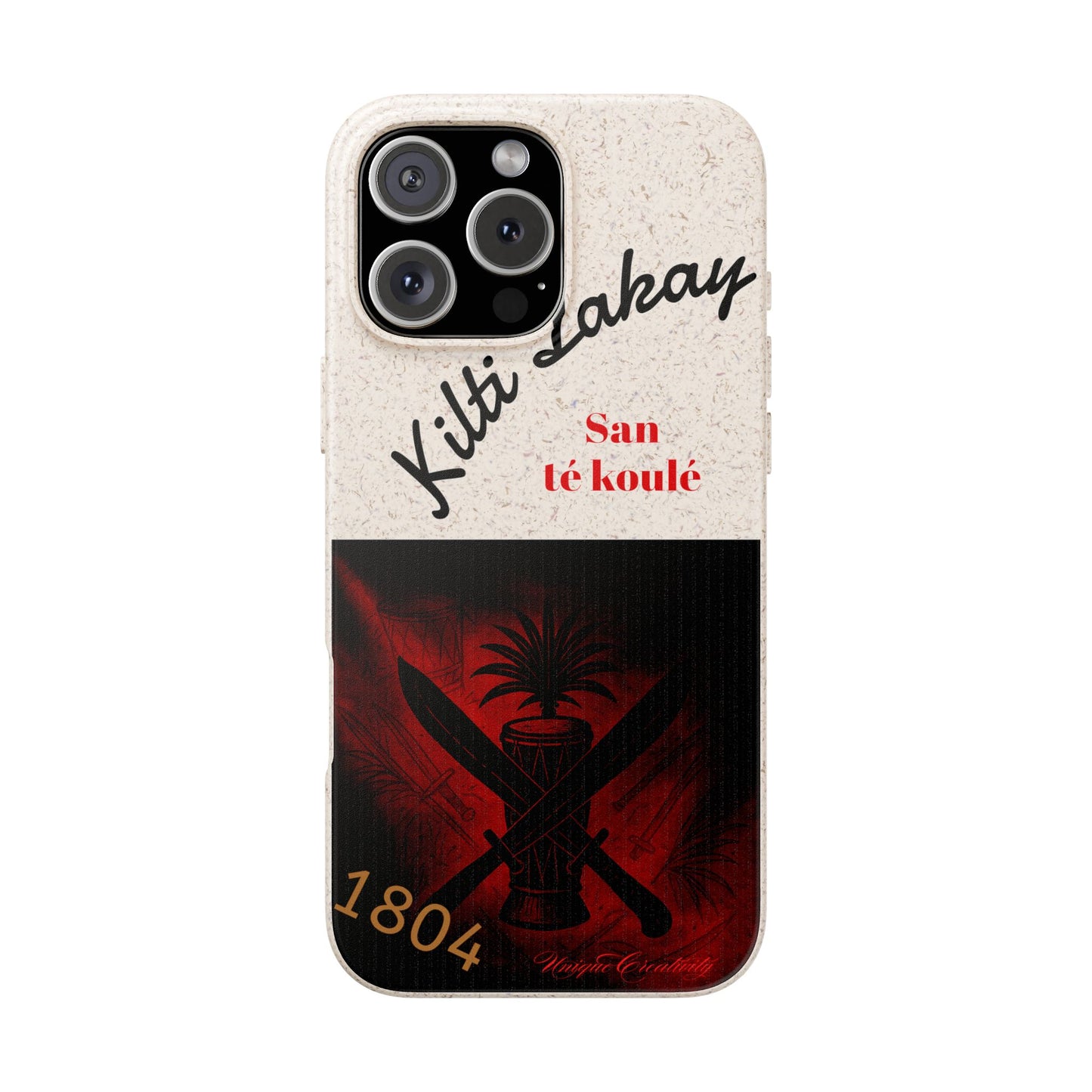 Kilti Lakay™ Eco-Friendly Phone Case | Biodegradable Sustainable Cover, Haitian Heritage
