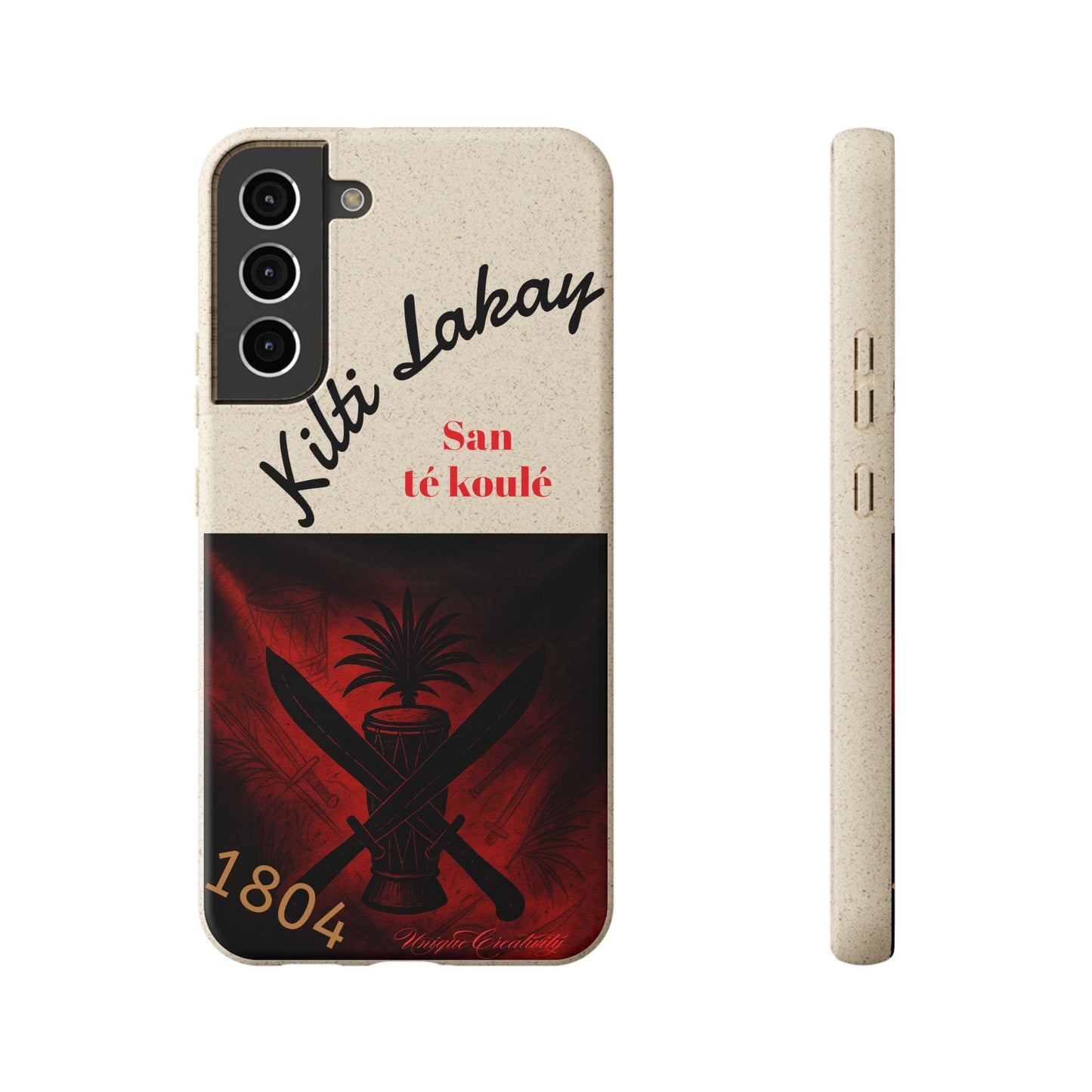 Kilti Lakay™ Eco-Friendly Phone Case | Biodegradable Sustainable Cover, Haitian Heritage