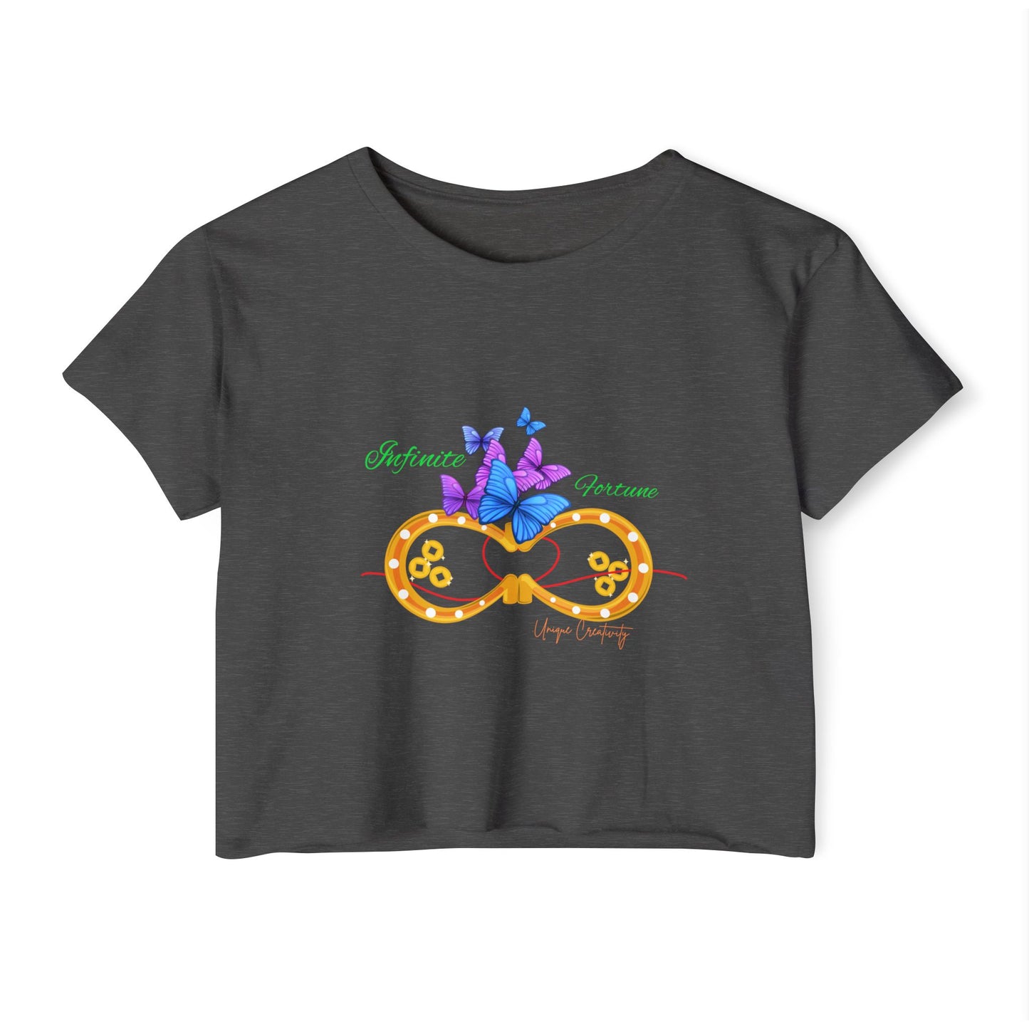 Infinite Fortune Crop Tee | Luxe Style