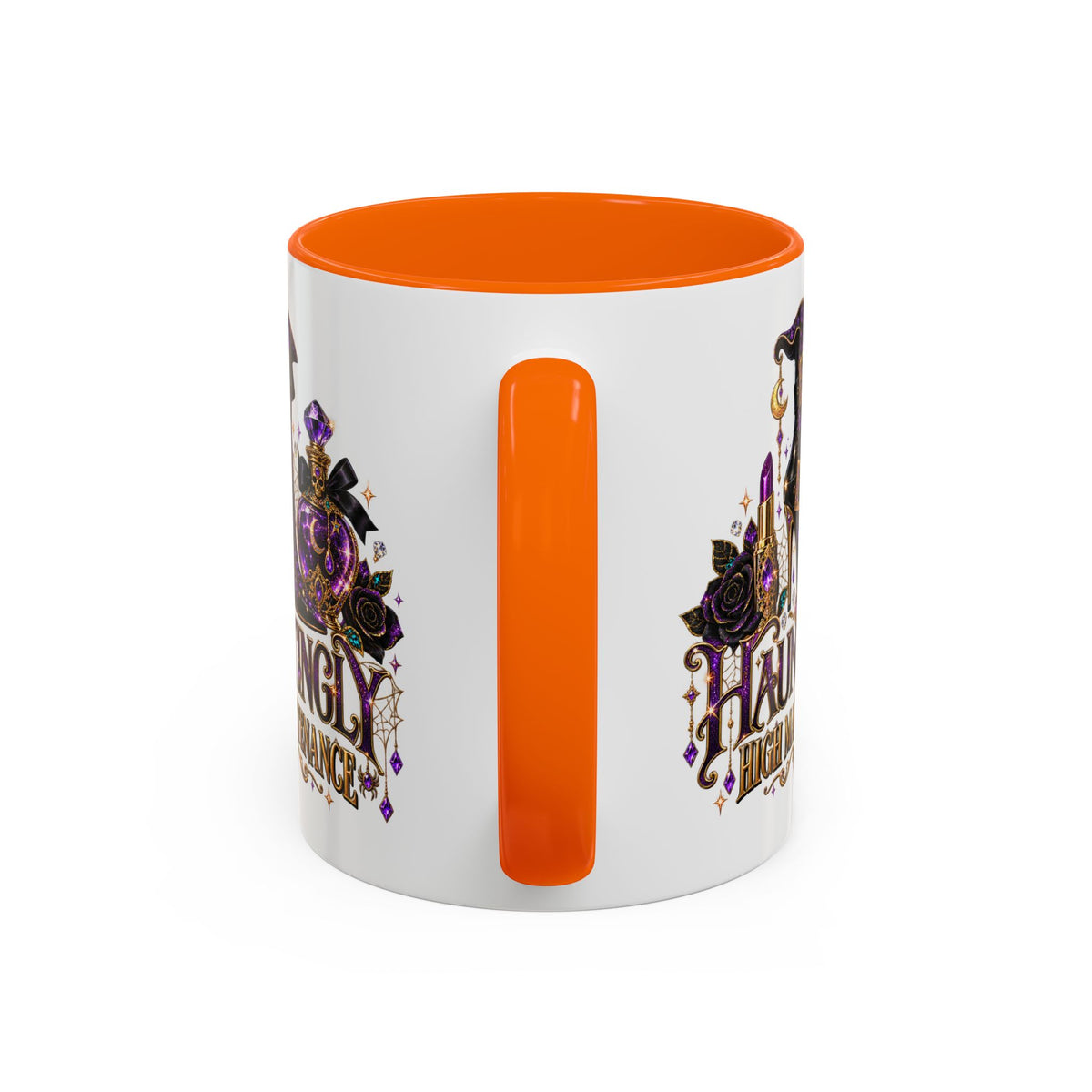 Hauntingly High Maintenance Halloween Mug – 11 oz Color Accent Coffee Cup