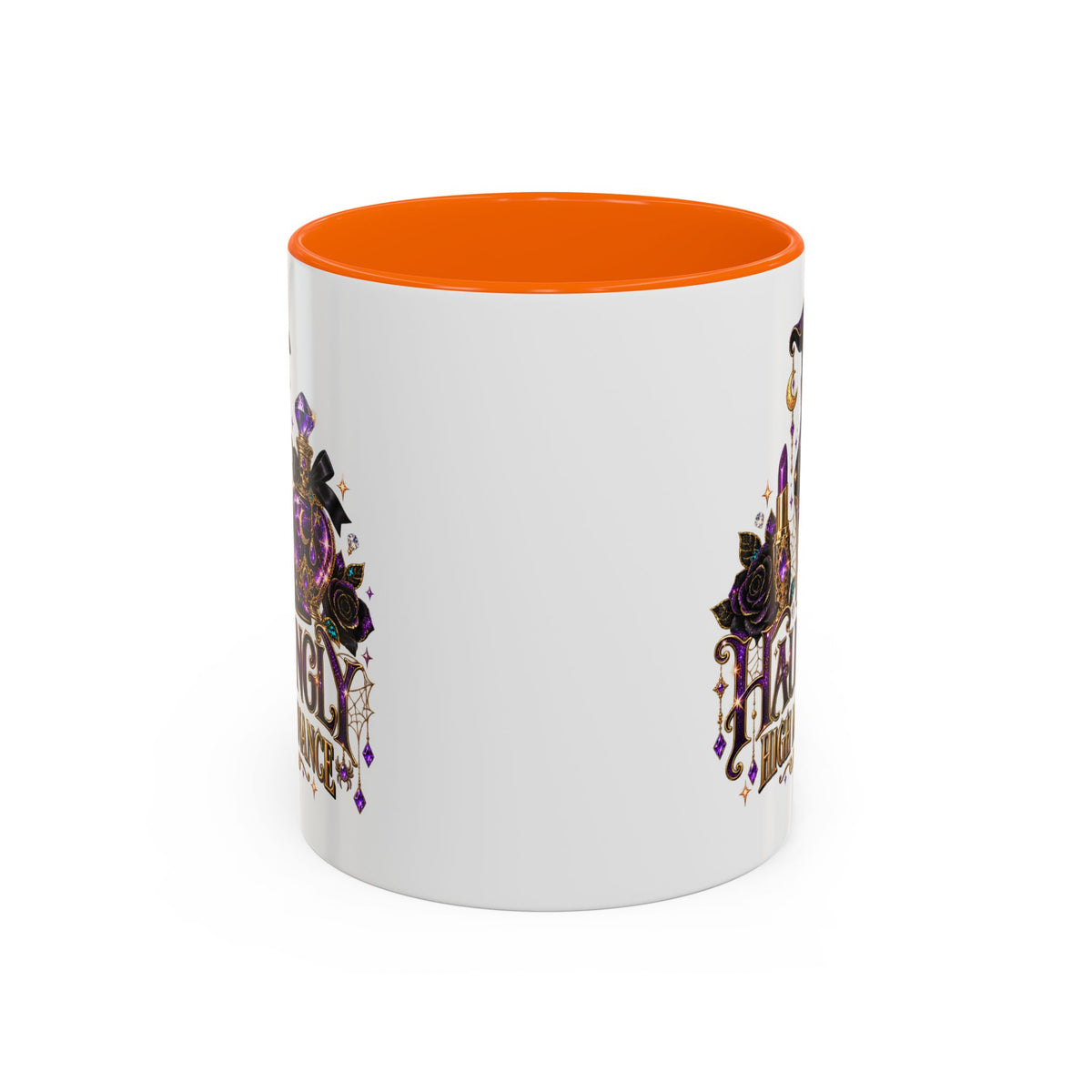 Hauntingly High Maintenance Halloween Mug – 11 oz Color Accent Coffee Cup