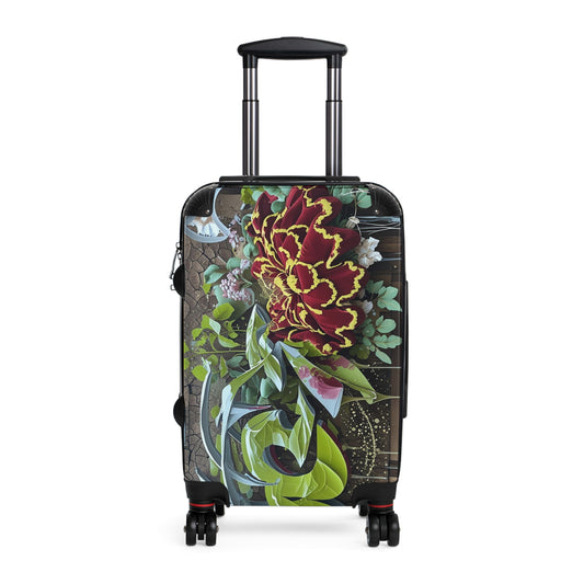 Garden Bloom Elegance Artistic Floral Suitcase by Unique Creativity LLC
