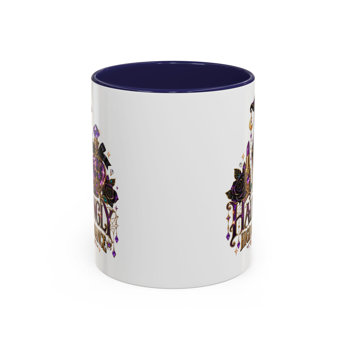 Hauntingly High Maintenance Halloween Mug – 11 oz Color Accent Coffee Cup