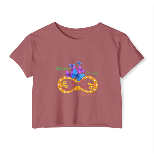 Infinite Fortune Crop Tee | Luxe Style