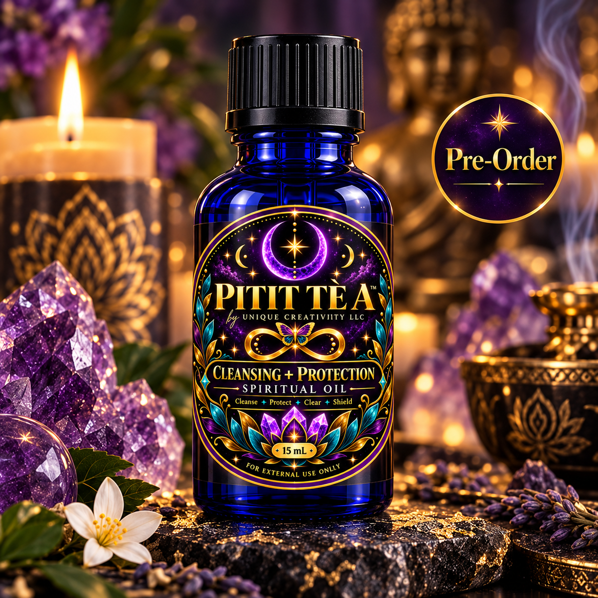 Cleansing + Protection Spiritual Oil | 15 mL | Pre-Order