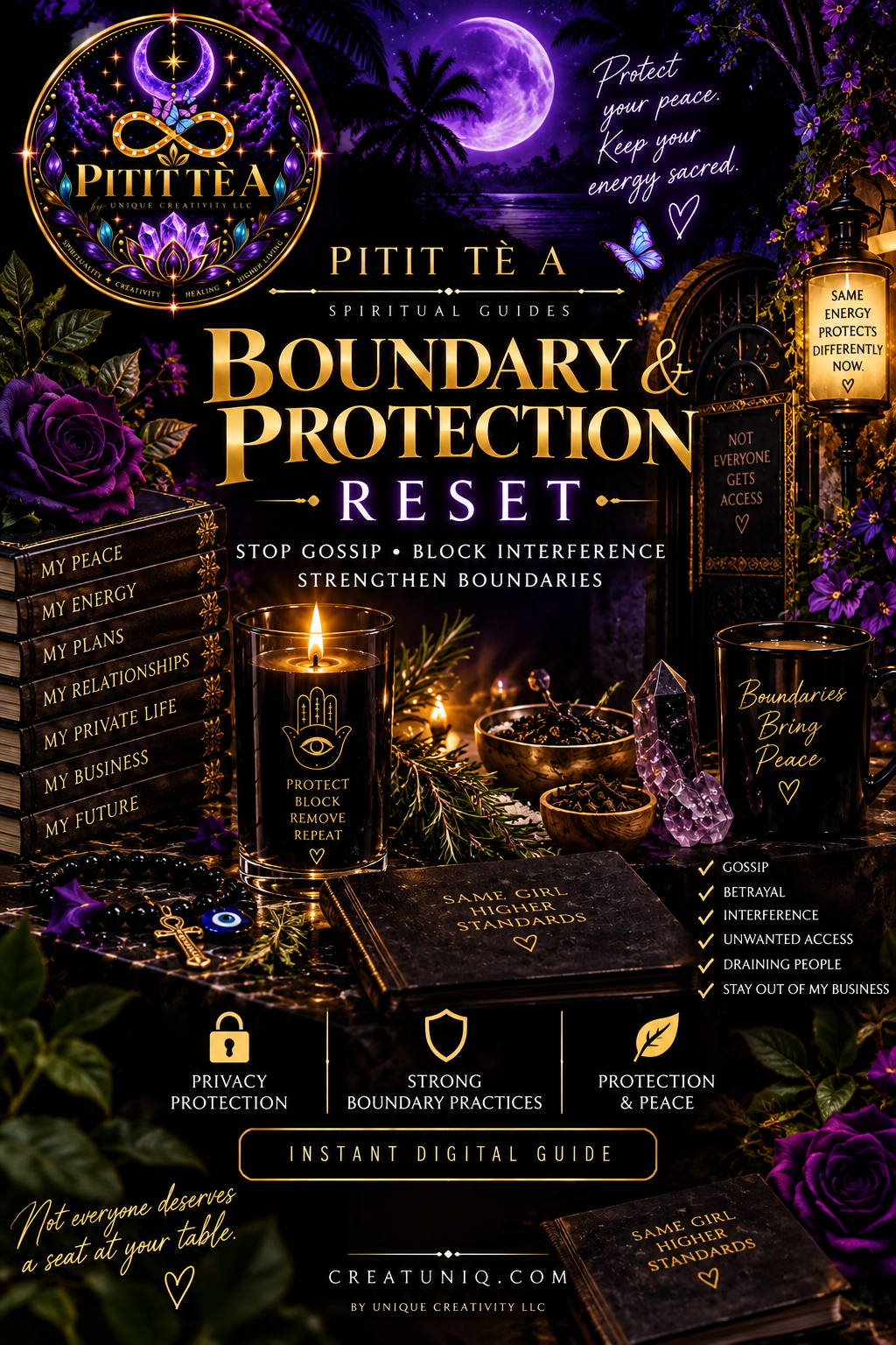 Boundary & Protection Reset | Stop Gossip, Block Interference & Protect Your Peace | Pitit Tè A