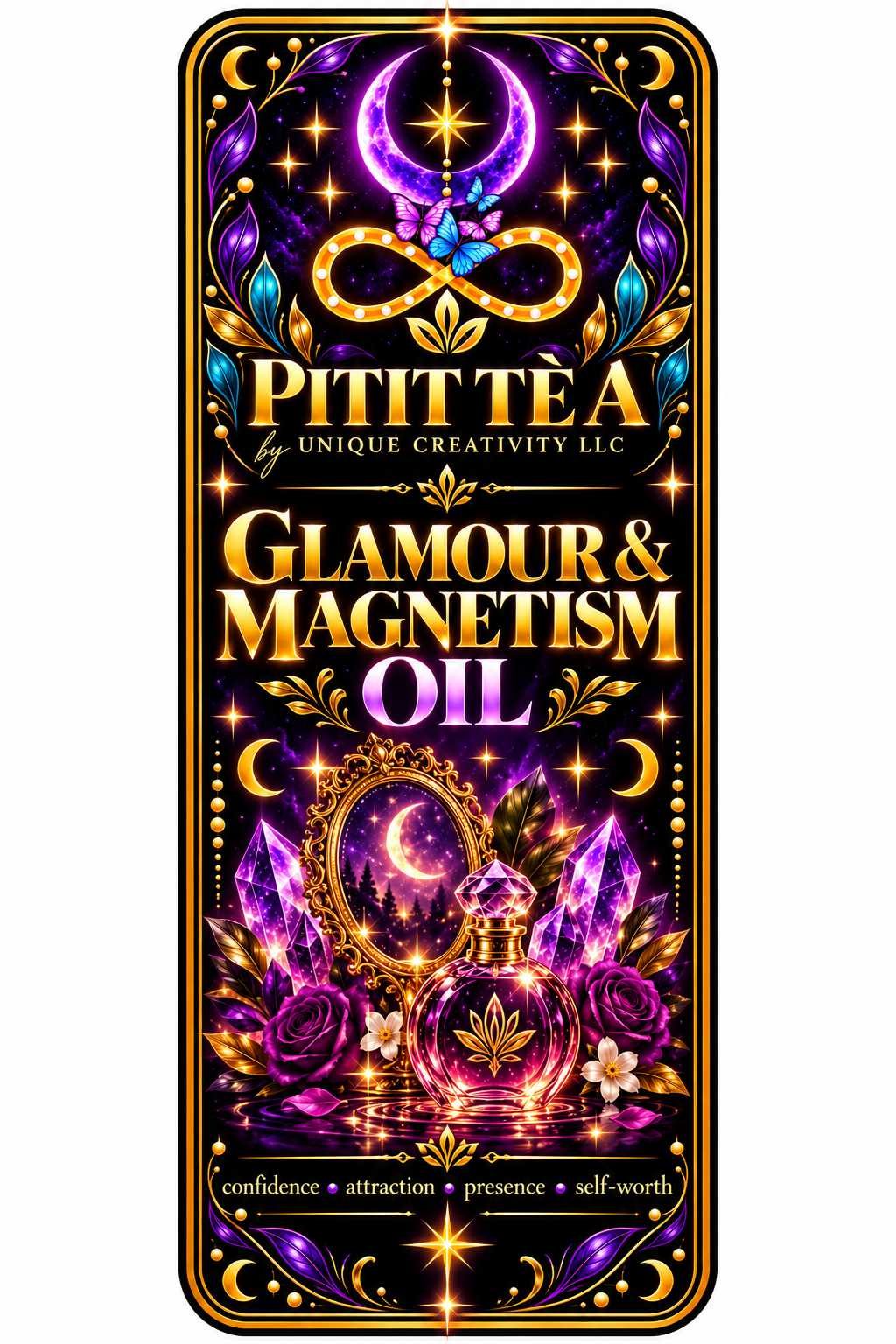 Glamour & Magnetism Oil | Confidence, Attraction & Presence | Pitit Tè A