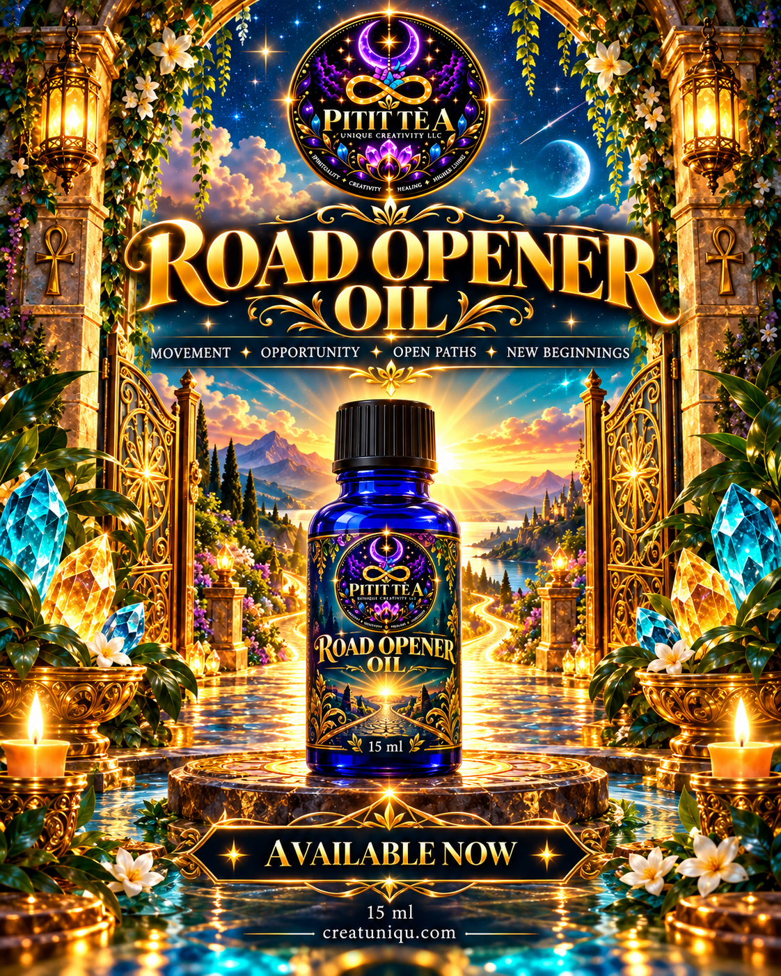 Road Opener Oil | Movement, Opportunity & Open Paths | Pitit Tè A
