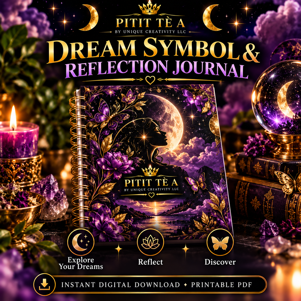 Dream Symbol & Reflection Journal | Printable Dream Diary
