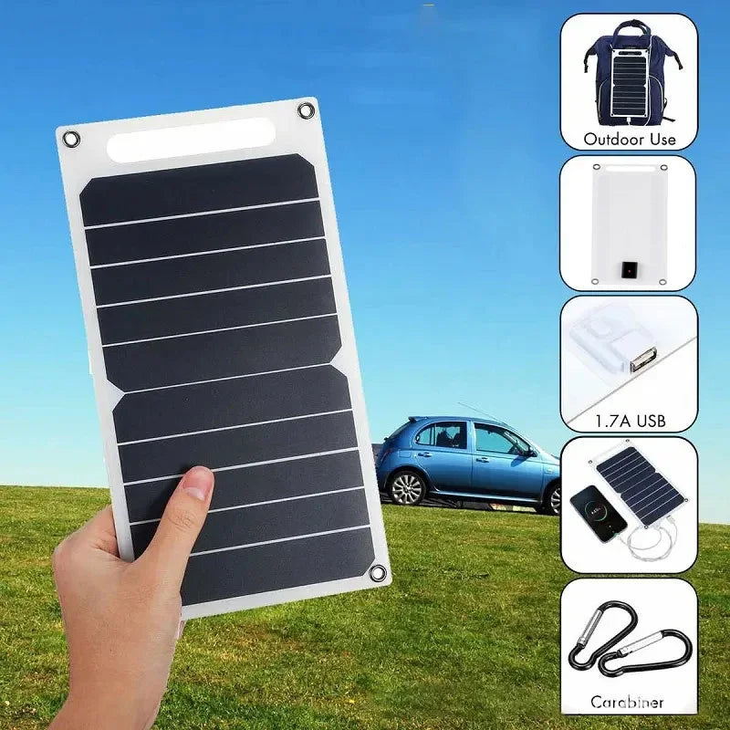 Portable Solar Charger 30W | Waterproof Outdoor Phone Charging Panel